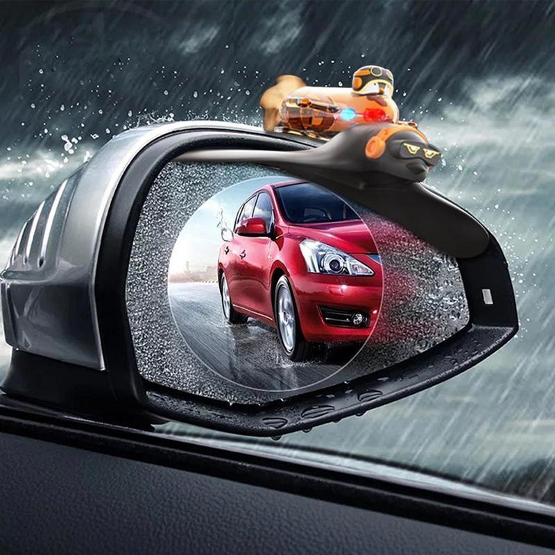 Auto Spiegel Dekoratives Licht Pinguin Pilot Nachtatmung Regenschutz