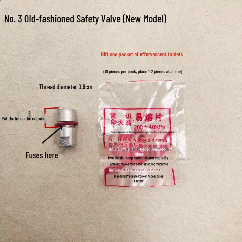 Universal Pressure Cooker Safety Valve Set: Includes Pressure Relief, Exhaust, Limiting, and Float Check Valves