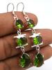 Peridot Gemstone Ethnic Handmade Drop Dengle Earring Jewelry ER 250