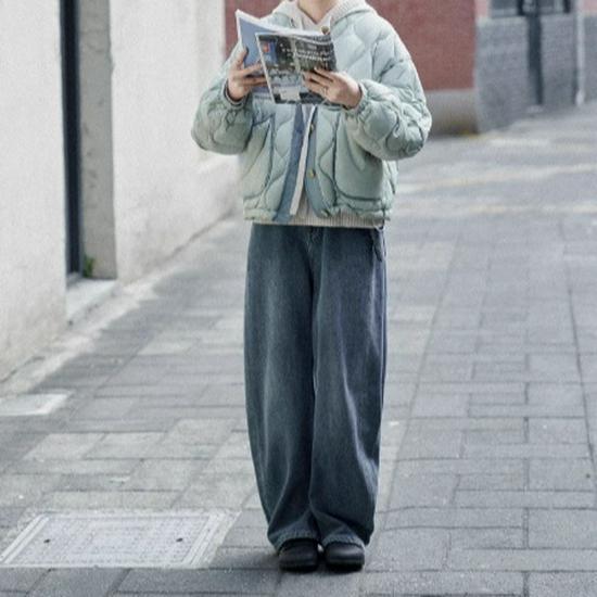 

Джинсы прямого кроя средней посадки Ink Wash Studio 360° Fit, выстиранный синий Medium синий