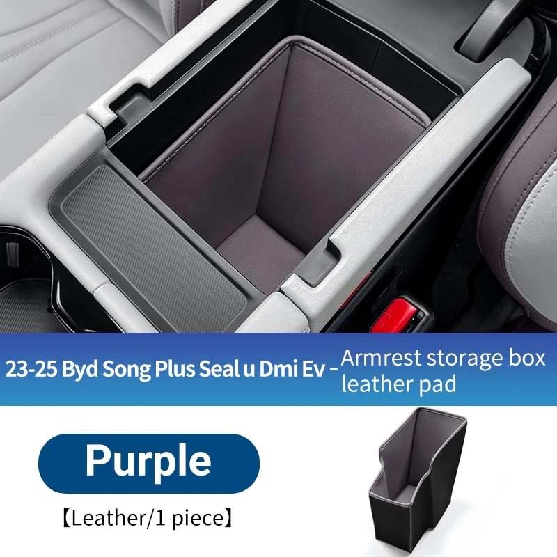For BYD Song Plus Dmi Ev Seal U -2025 Center Console Storage Armrest Organizer Box Protector Mat Scratch Wear resistant