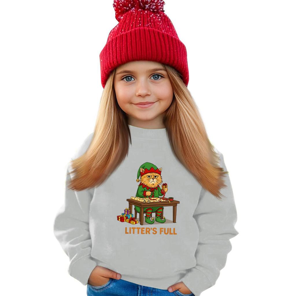 Kinder Sweatshirt Jungen Mädchen Rundhals Sport Sweatshirt Lässiger Pullover Sweatshirt Sportshirt