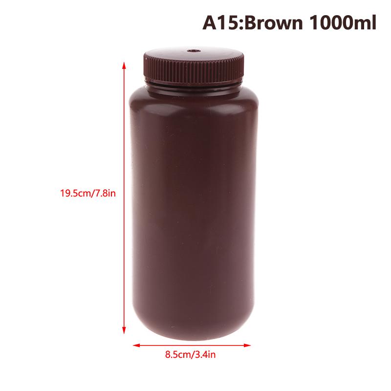 1 stk. 10 ml-1000 ml Plast HDPE Tomme Forseglede Flasker Pilleglas Tablet Kapsel Fast Pulver Bærbare Beholdere