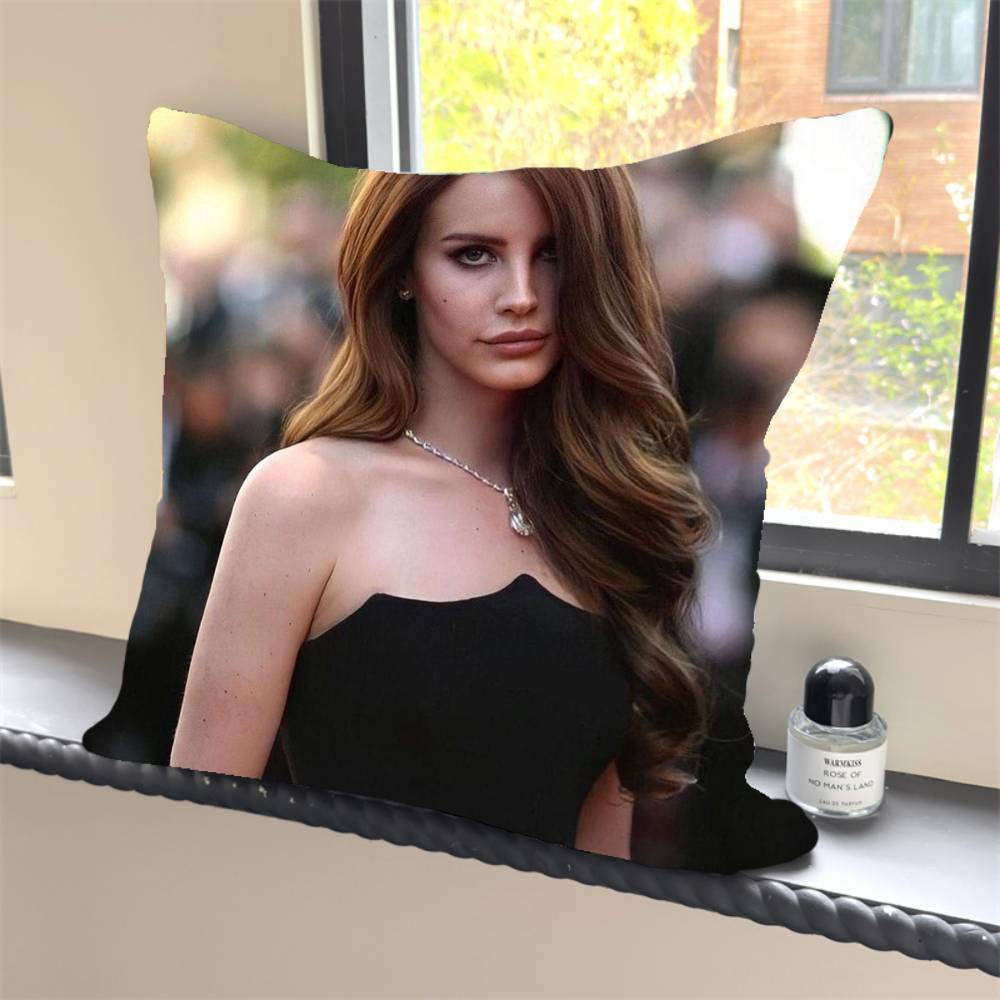 1PC Girl Singer Lana Del Rey Pillow Case Square  Bedroom Sofa Leisure Comfort Cushion Car Home Decoration