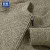 ROMON Men's Half-Zip Wool Blend Knit Sweater
