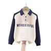 Boys' Polo Sweatshirt with Turn-Down Collar - Handsome Casual Top for Kids, Autumn Wear