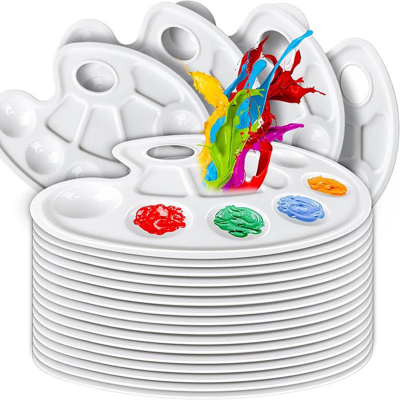 Children's Plastic Color Mixing Palette for Gouache Paints