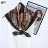 Women's Retro Paisley Print Satin Square Scarf - Versatile Imitation Silk Neck Accessory In Stock