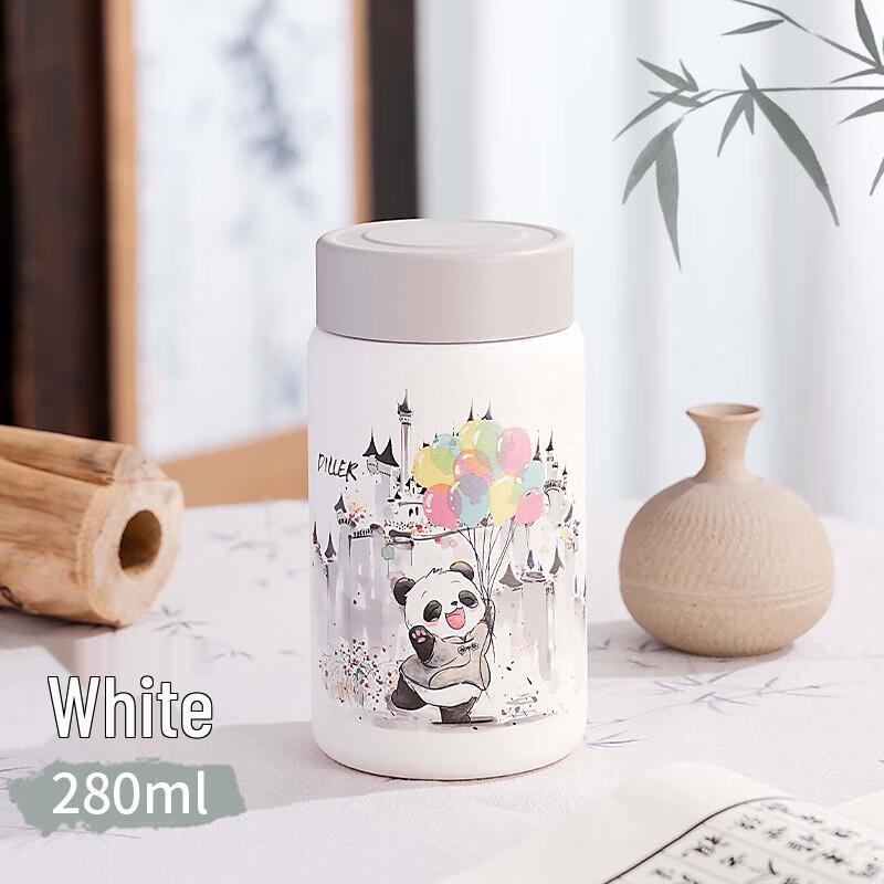 Dilebaier Watercolor Panda 316SS Pocket Thermos Mug