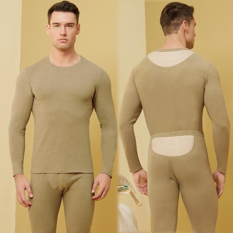 

Женский теплый комплект нижнего белья из кашемира и шелка: Двусторонние брюки и топ с начесом для поддержки талии и живота. Men s L (90-120 lbs)