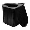 Portable Toilet Ergonomic Travel Car Folding Toilet Compact Potty with Lid for Camping Hiking Beach Backpacking Fishing