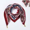 Hot-selling women's autumn and winter warm magnetic triangle neck protection scarf four seasons versatile velvet decorative scarf