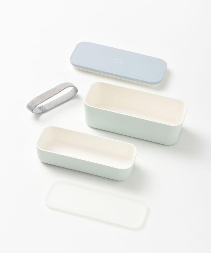 BRUNO Yamanaka Lacquer Bicolor Lunch Bento Dishwasher Microwave No 2-Tier Box, Box, Safe, Safe, Gray, Size, RBHK013-GY