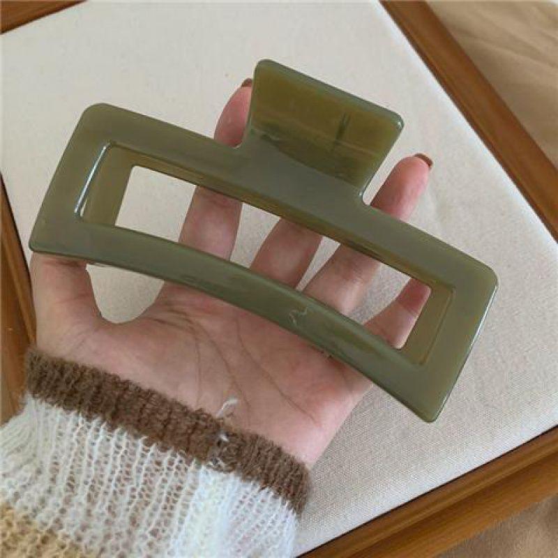 13cm Large Transparent Hair Claw Clip Women Minimalist Acrylic Plastic Shark Clip Elegant Ponytail Hairpin Girl Hair Accessories