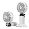 Compact Rechargeable Handheld Fan: Quiet, Portable, Foldable, Strong Wind, Ideal for Students, Dorm Rooms, and Beds.