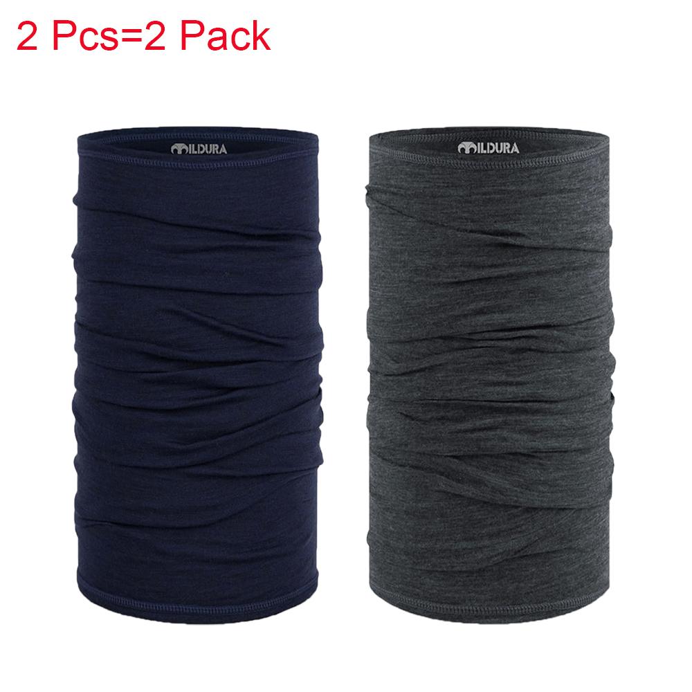 Adult 100% Merino Wool Neck Gaiter Light Quick Dry Breathable Face Mask for Ski Hiking Neck Tube Scarf Multifunctional Headwear