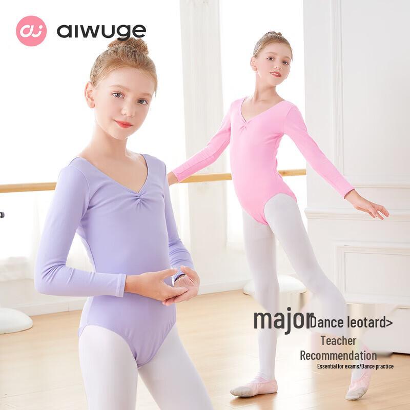 Girls' Long-Sleeve Ballet & Dance Leotard