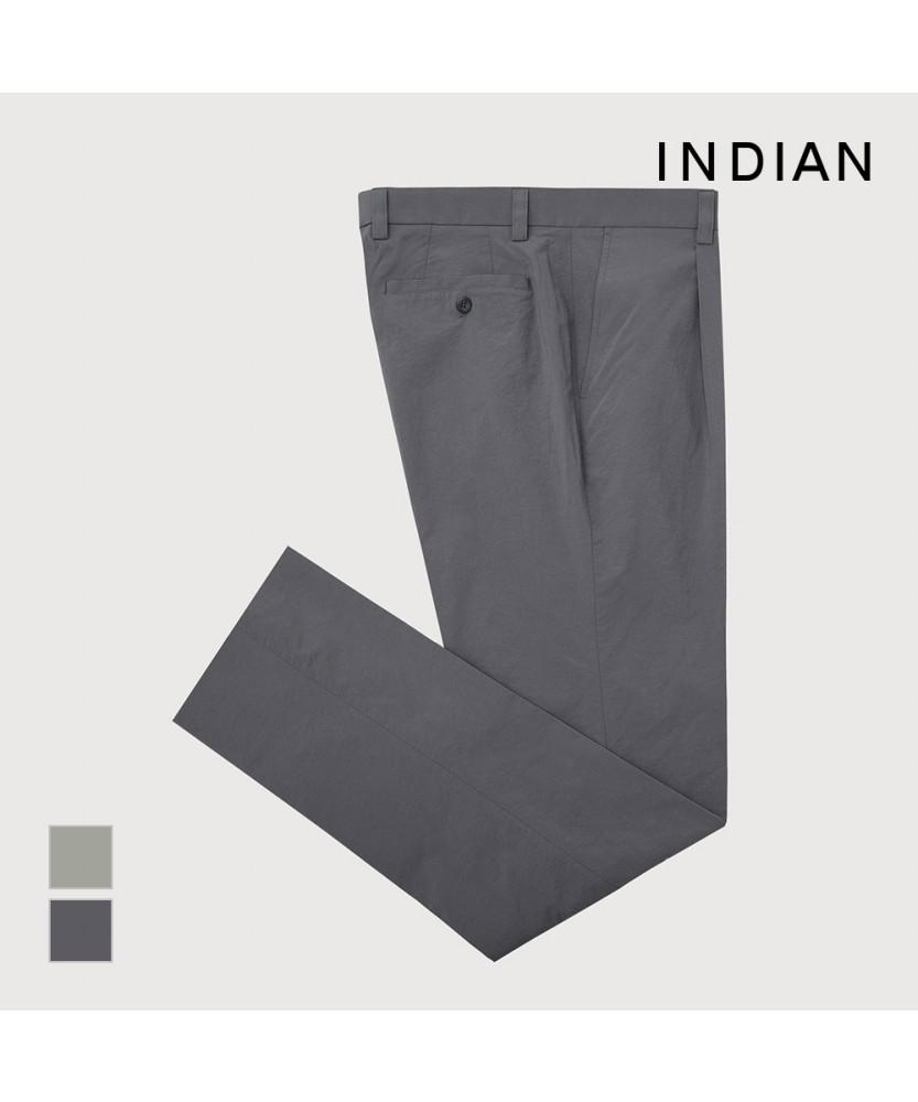 INDIAN Nylon Slim One-Pleat Pants_Miudl4M3261