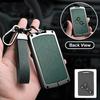 Zinc Alloy Leather Car Key Cover Fits Renault Sandero Koleos Captur Kadjar Megane Clio 5 Austral Logan Arkana Koleos Key Shell
