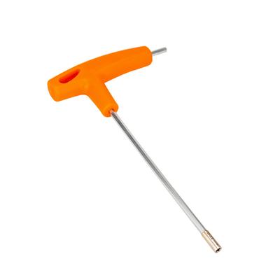 T Handle Socket Wrench Built In Secret Spoke Cap Spanner Repairing Tool for Bike Motorcycle Square Hole (3.2MM)