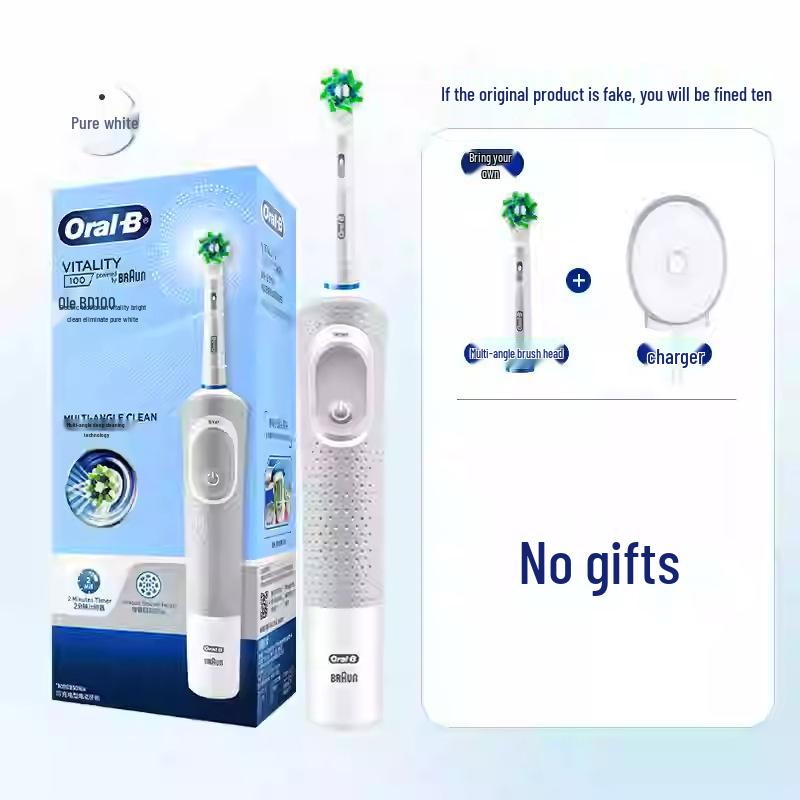 

Braun Oral-B D100 Взрослая перезаряжаемая электрическая зубная щетка для мужчин и женщин