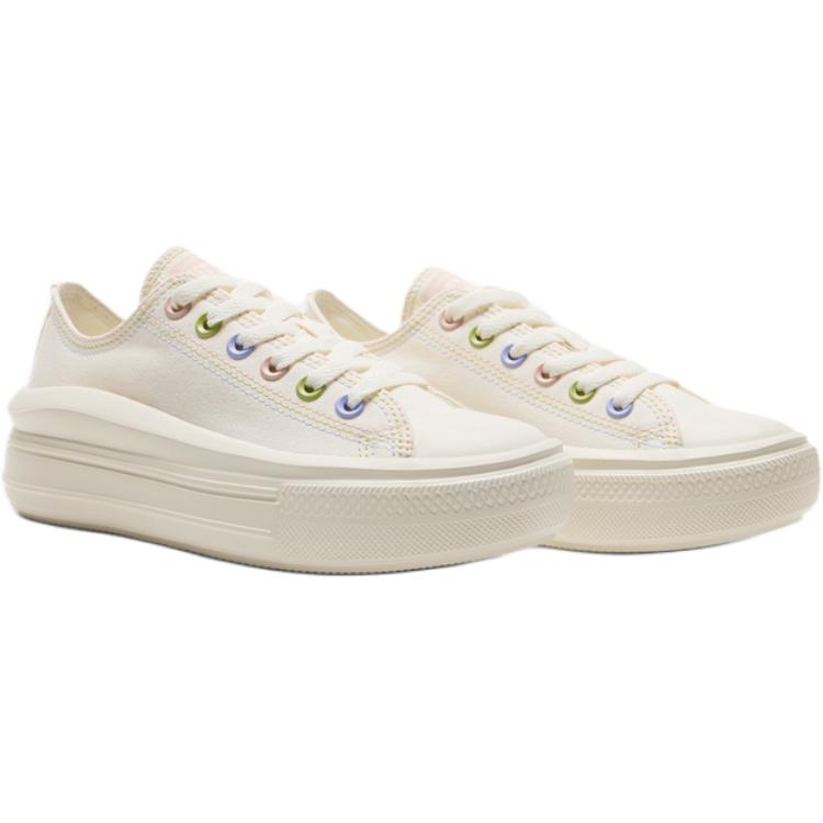 Converse All Star Move comfortable versatile durable low-top canvas shoes women's off-white