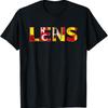 Lens Stripes T Shirt Red Yellow Fan Shirt