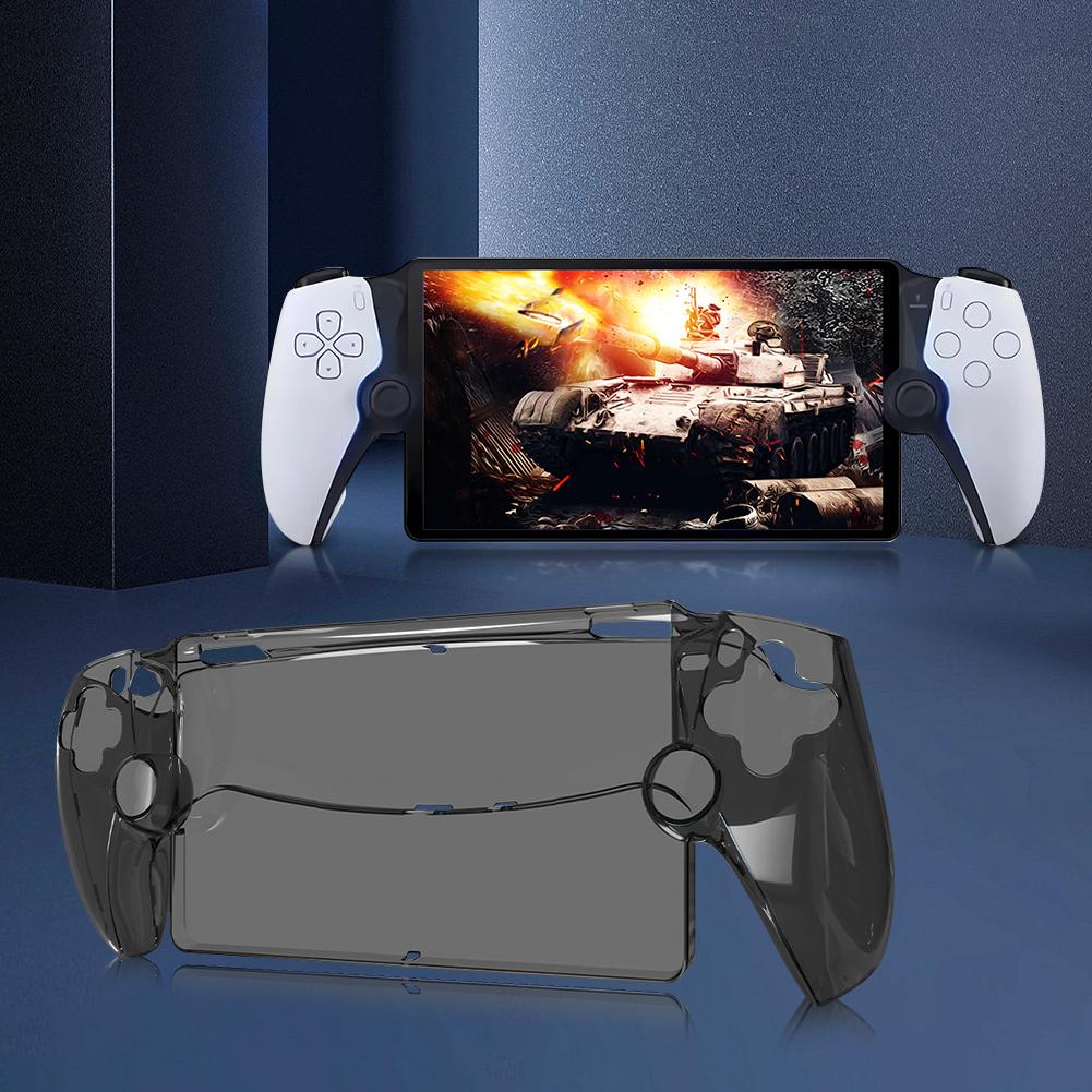 Transparent Protective Cover Shockproof PC Protective Case Anti-Drop Anti-Scratch Washable for PS5 Portal for Playstation Portal
