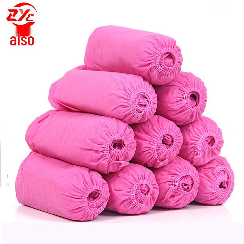 Zhe Ye 100-Pack Thickened Non-woven Disposable Shoe Covers