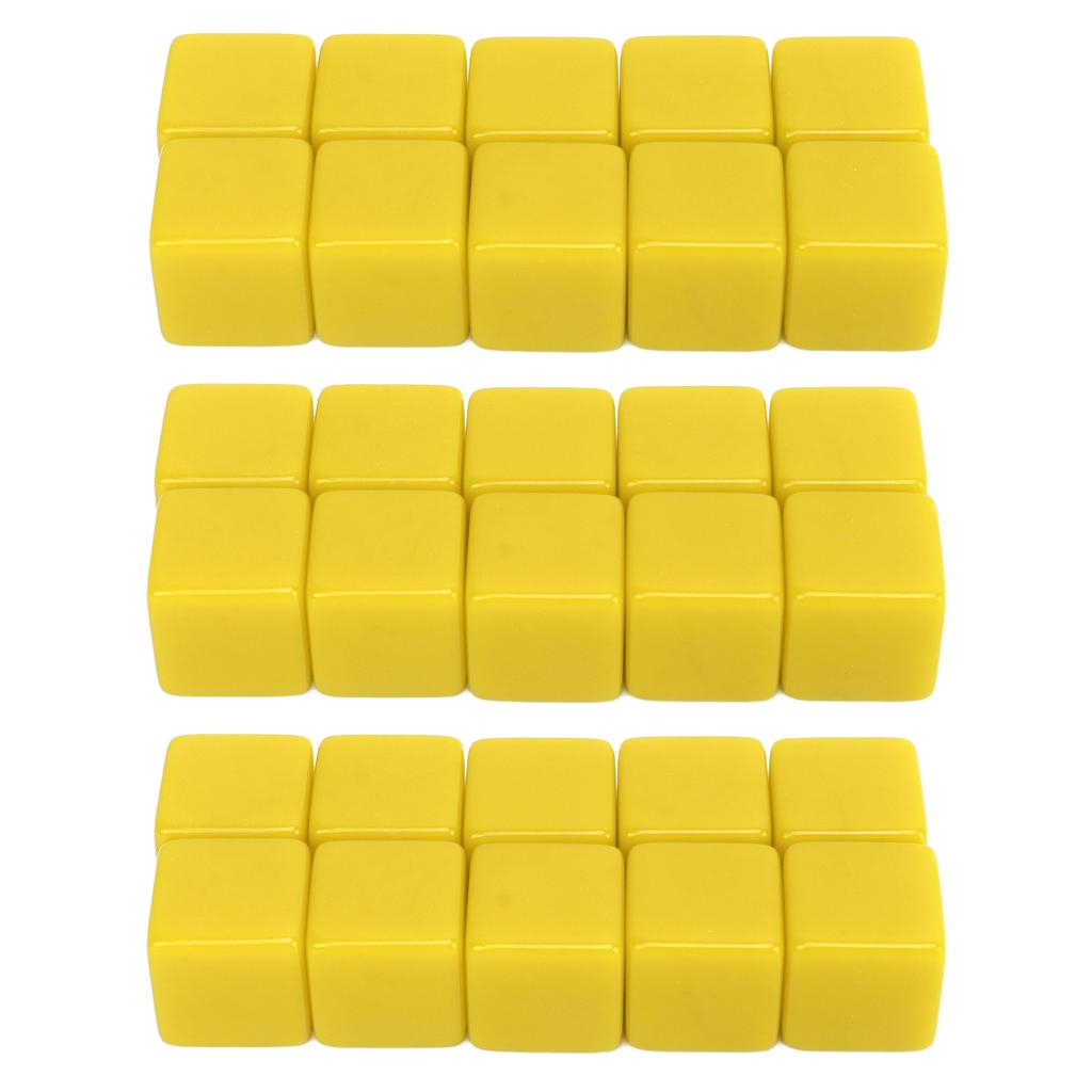30 Pcs 16mm Dice Set Six Sided Blank Dice Write On Game for Math Teaching Education