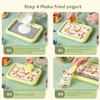 Ice Cream Maker DIY Ice Cream Maker for Kids Plate Durable Rolled Ice Cream Maker Homemade Frozen Yogurt Gelato