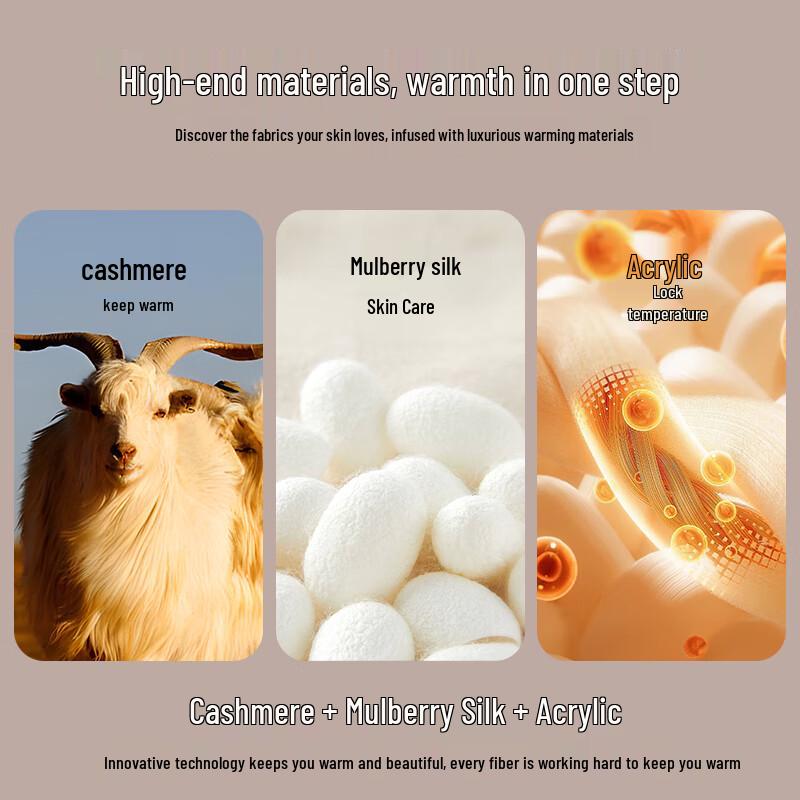 Odifen Women's Maternity Cashmere Silk Thermal Set