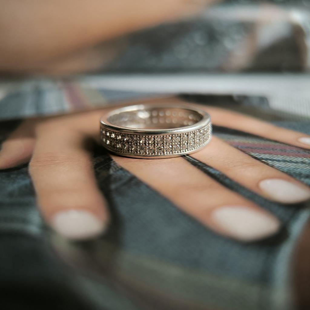 Silver Ring with Cubic Zirconia, Product Weight 3.08 G (2208693)