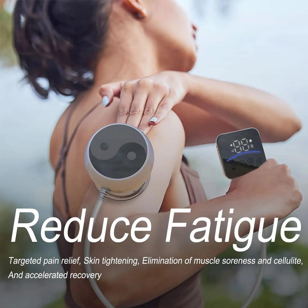 Electric Cupping Smart Vacuum Cupping Visual Remote Control with Cable Can Puller Self-Controlled Cupping Instrument Massage