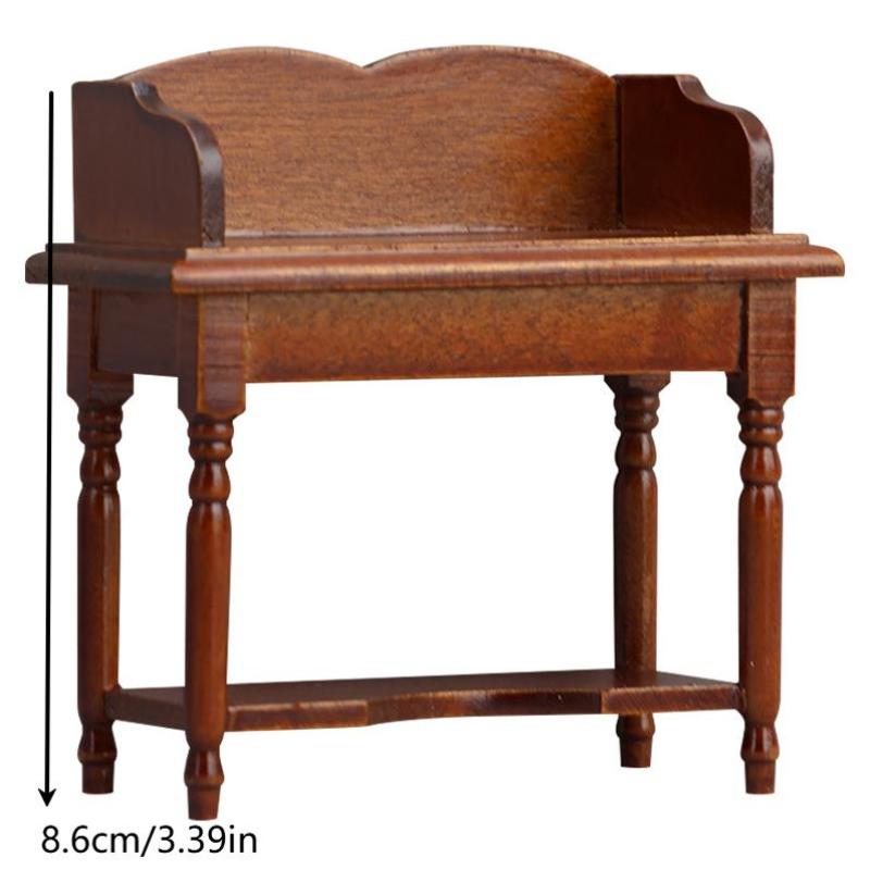 1:12 Dollhouse Miniature Dressing Table Desk Table Furniture Home Model Decor Toy Doll House Accessories