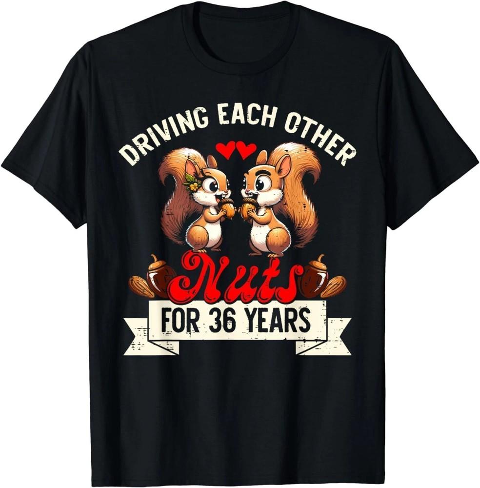 Couples Married 36-Year Funny 36th Wedding Anniversary. Gift Unisex  NEW Unisex T-Shirt S