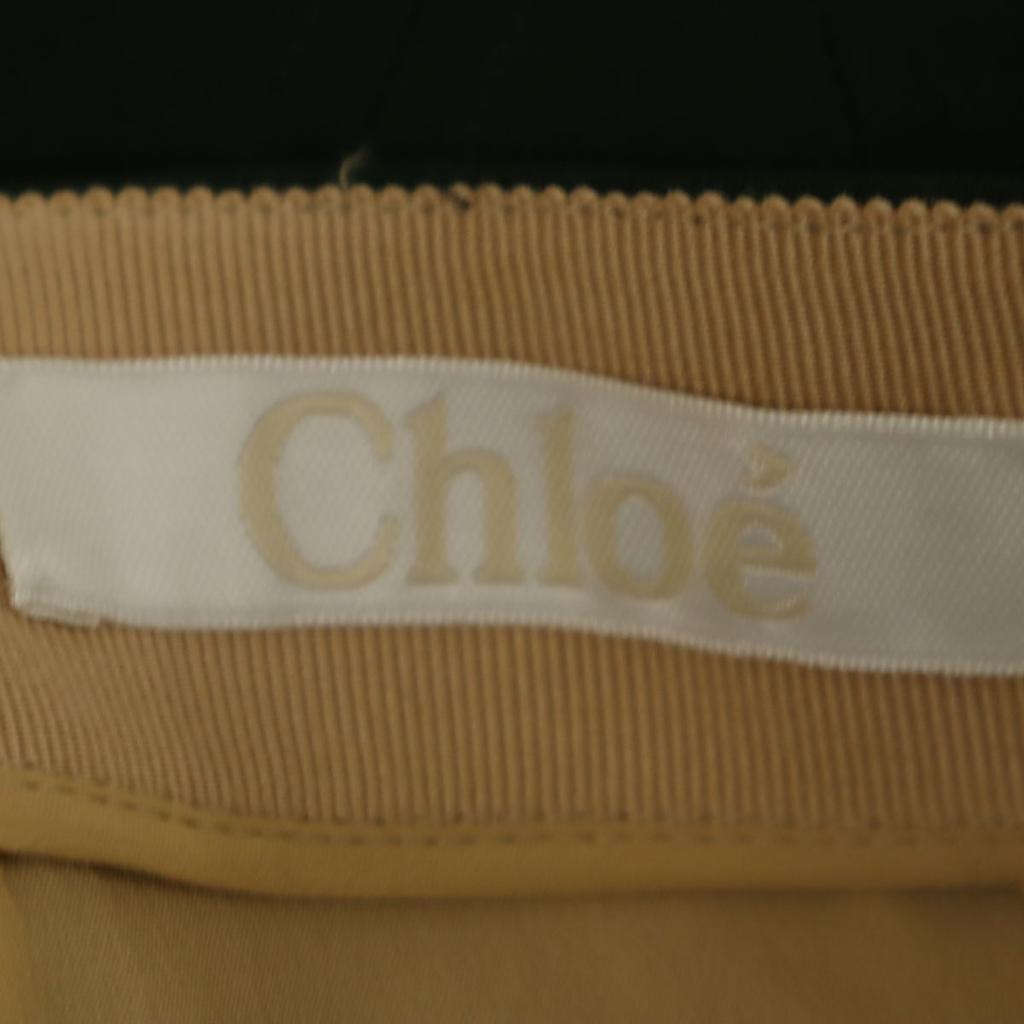 Chloe Midi Length Flare Skirt Deep Green Women Used