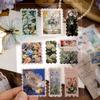 Retro Europäische Florale Buchstaben Zeit Sammlung Journal Aufkleber Goldfolien Abziehbilder für Scrapbook Vintage Handgemachte Bastelbedarf
