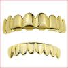 Blues Brass Rainbow Color 8 Top 8 Bottom Teeth Grillz Unisex for American Hip Hop Halloween Party Gift