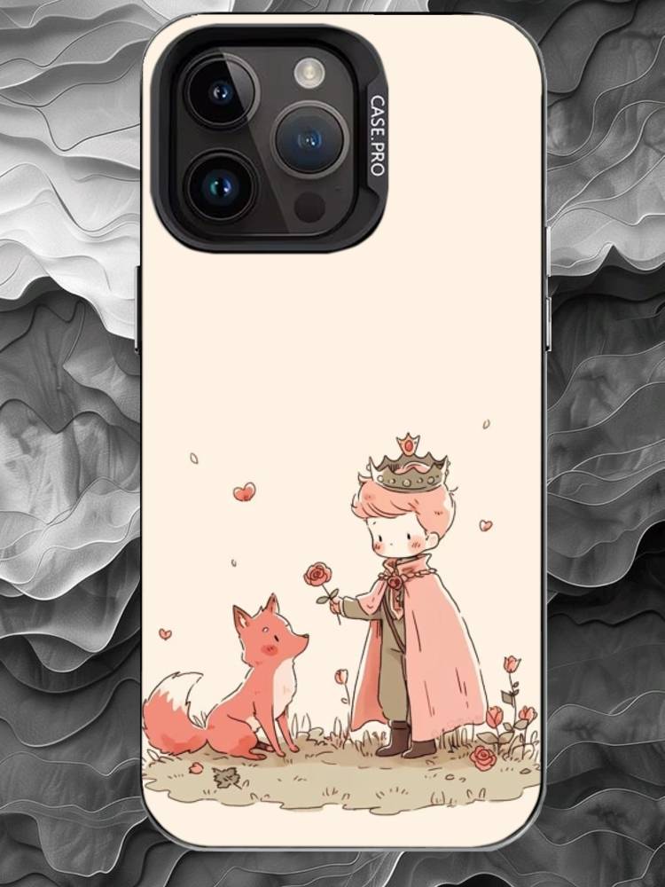 T-The warm fox and the little boy Phone Case For iPhone 17 16 15 14 13 12 11 Pro Max Plus Silver Matte Black Cover iPhone13PRO