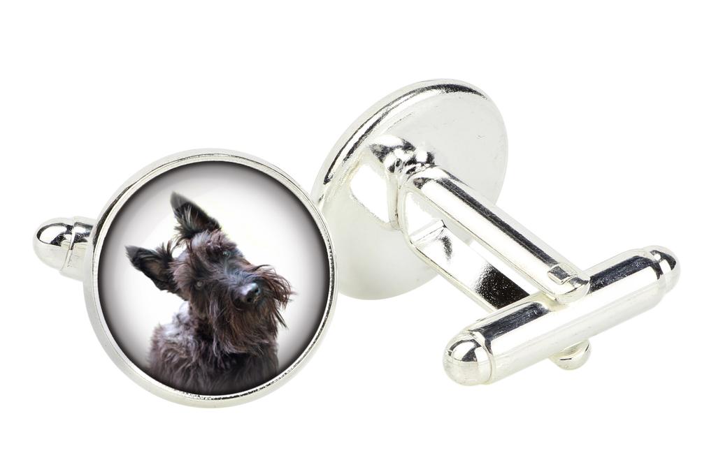 Scottish terrier, Aberdeen Terrier, Scottie, Aberdeenie - cufflinks in a box, handmade jewelry, product of the Art-Dog brand