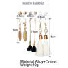 6Pcs/Set Bohemia Women Tassel Hook Earrings Ear Stud Set Jewelry Accessories