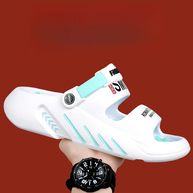 Herren Pantoffeln Sommer Atmungsaktive EVA Pantoffeln Doppelte Funktion Sandalen für Herren Leichte Sommerschuhe für Herren Große Größen 39-48
