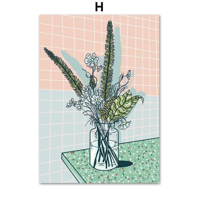 Tub Woman Bubble Bath Lady Tea Party Abstract Art Canvas Painting Nordic Posters And Prints Wall Pictures For Living Room Decor No Frame