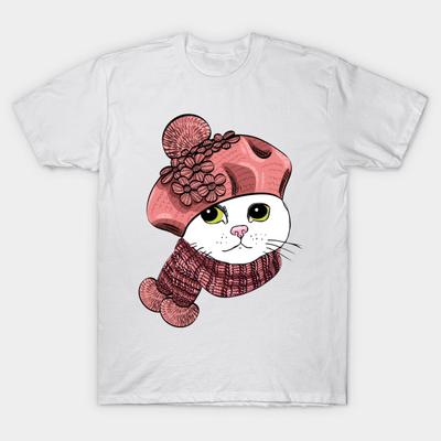 T Top Women Cat Charming Harajuku Print Kawaii Tshirt Summer Short Sleeve Female T-Top Top Tee