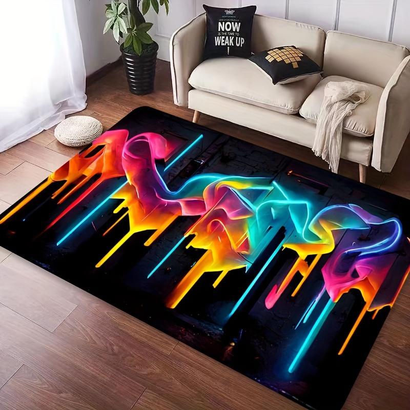 

3D Ковер Rainbow Tech Line, Креативный Мягкий Нескользящий Машинная Стирка Напольный Коврик для Ванной Кухни Гостиной Декор Дома 40x60cm