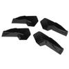 4pcs RV Gutter Spouts Direct Rain Water Away From RV Gutter Extender for Most Motorhomes Black