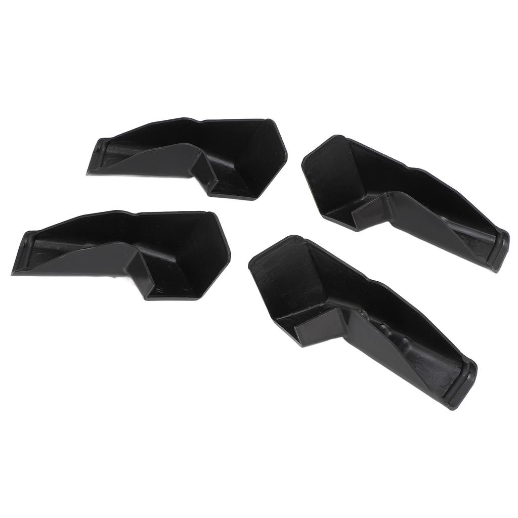 4pcs RV Gutter Spouts Direct Rain Water Away From RV Gutter Extender for Most Motorhomes Black