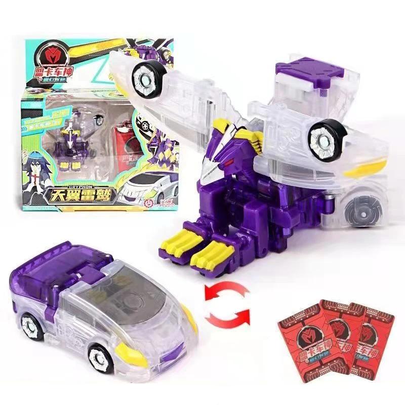 2022 Neues Turning Mecard Mega Drache Teryx Verwandlung LKW Roboter Cartoon Anime Auto Modell Spielzeug Kampfarena Fahrzeug + 3 Karten