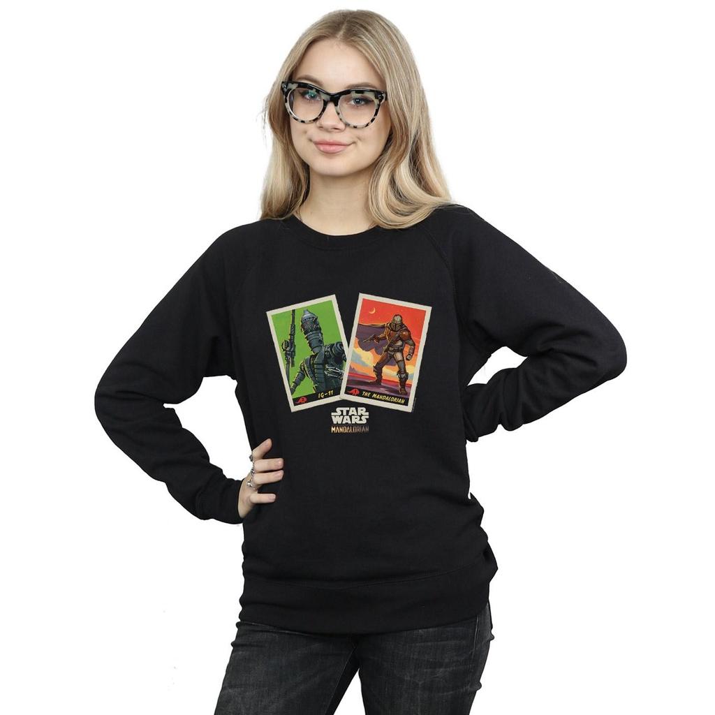 Star Wars Womens/Ladies The Mandalorian Trading Cards Sweatshirt